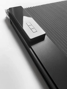 Безрамная автоматическая штора-гармошка